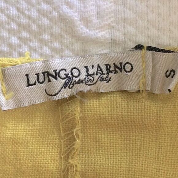 Lungo L’Arno Linen Yellow Striped Blouse - Picture 8 of 10
